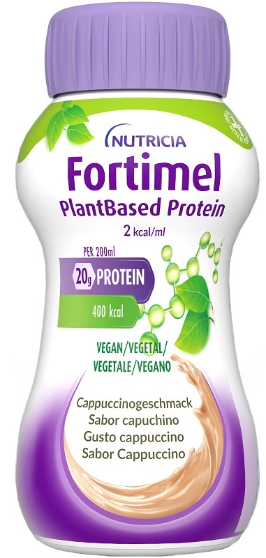 Fortimel Plantbased Protein Cappuccino Integratore Proteico Vegetale Per Malnutrizione 4x200 ml