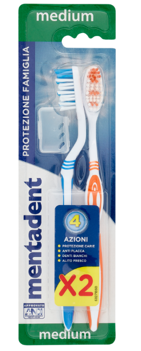 MENTADENT SPAZZOLINO PLUS ANTIPLACCA 2PEZZI — confronto prezzi