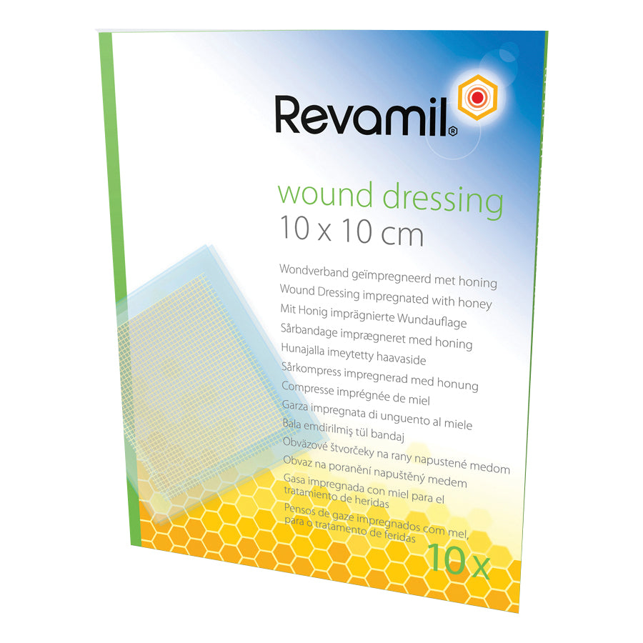 Revamil Garze Impregnate Miele Per Medicazioni 10 X 10cm 10pezzi