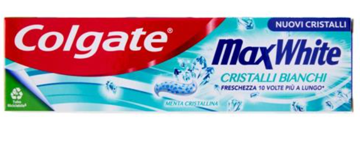 COLGATE - DENTIFRICIO MAX WHITE CRISTALLI BIANCHI