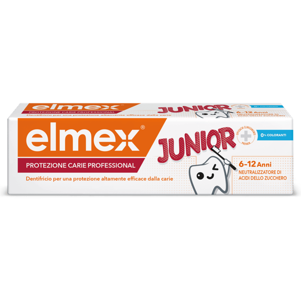 Elmex Dentifricio Junior Bimbi, Bambini 6-12 anni 75 ml
