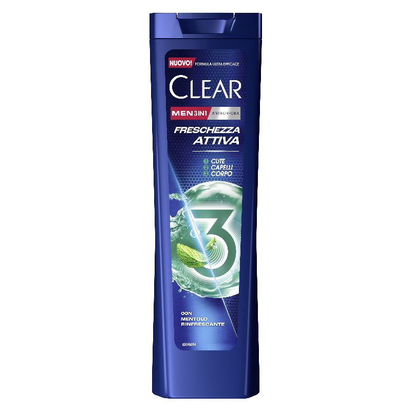 CLEAR - Freschezza attiva 3in1 - shampoo anti-forfora con mentolo 225 ml — confronto prezzi