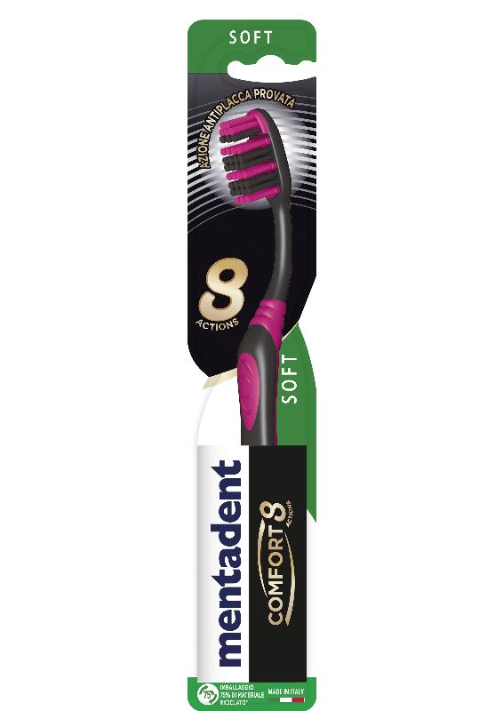 MENTADENT SPAZZOLINO COMFORT 8 AZIONI BLACK