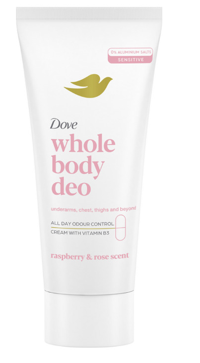 Dove Whole Body Deo Deodorante Corpo in Crema Lampone e Rosa, 75ml — confronto prezzi