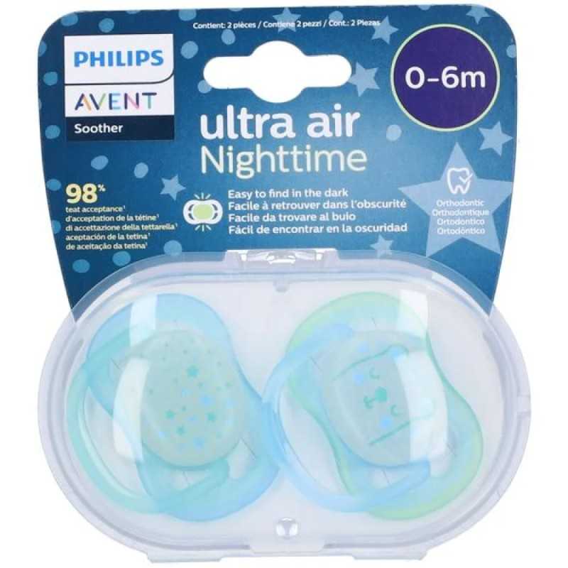Succhietto avent ultra air night time 0-6m stella cometa/gufo