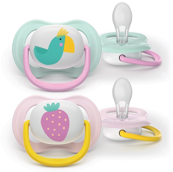 Avent Ultra Air Happy Succhietto In Silicone 0-6m Fantasie Assortite 2 Pezzi — confronto prezzi