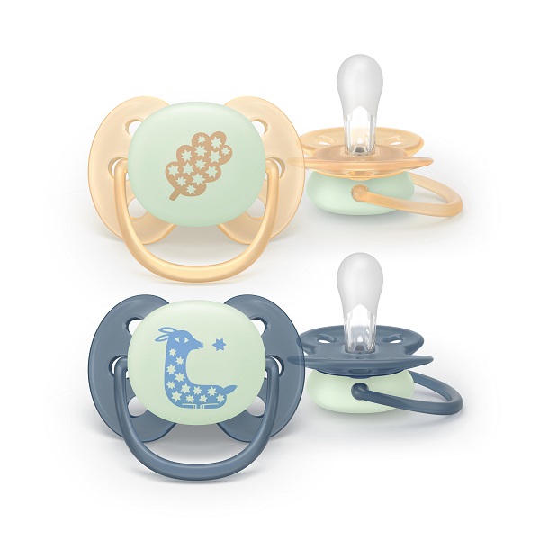 Avent Ultra Soft Night Succhietto In Silicone 6-18 M Fantasie Assortite 2 Pezzi — confronto prezzi