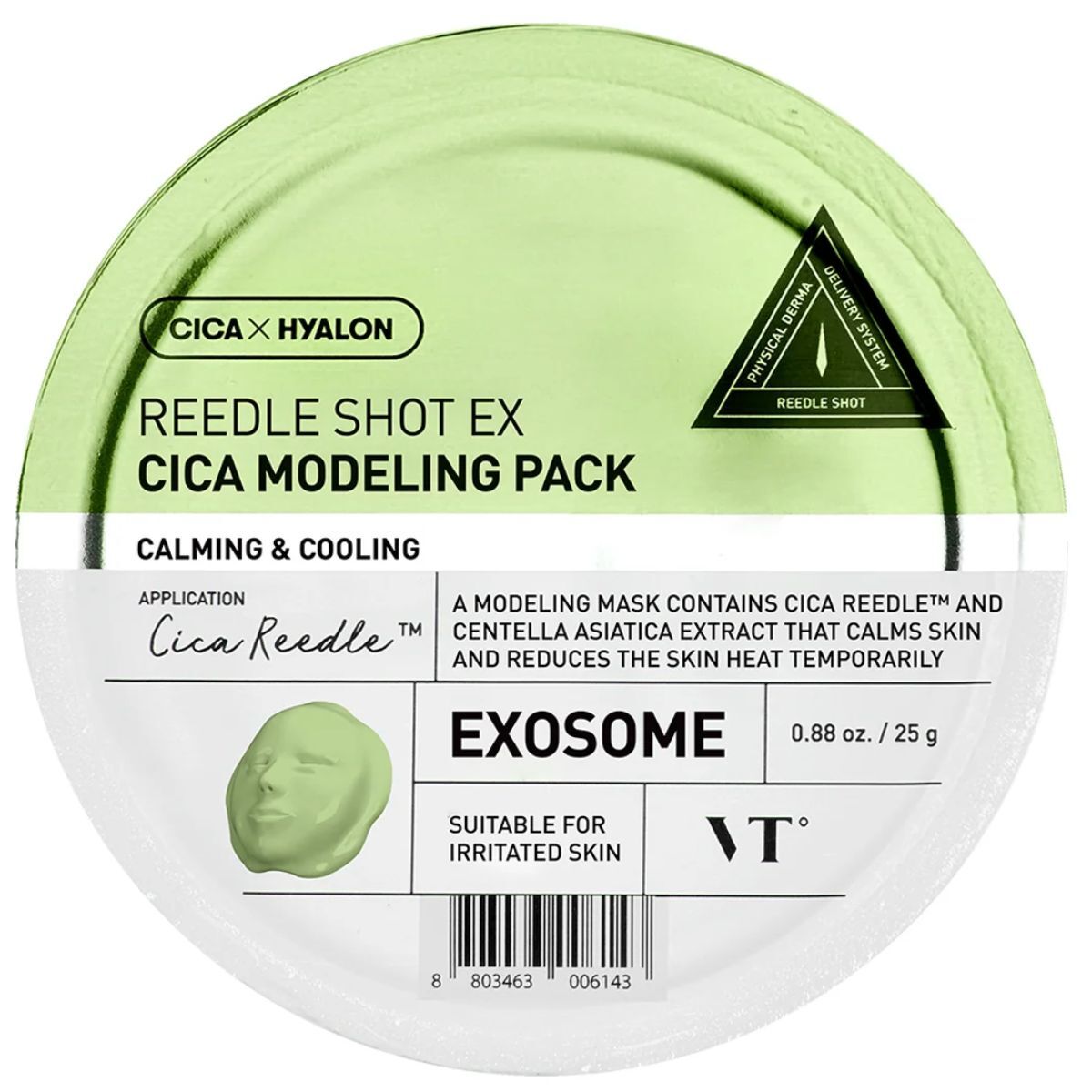 VT COSMETICS Reedle Shot Ex Cica Modeling Pack Face Mask 1 pz Maschera