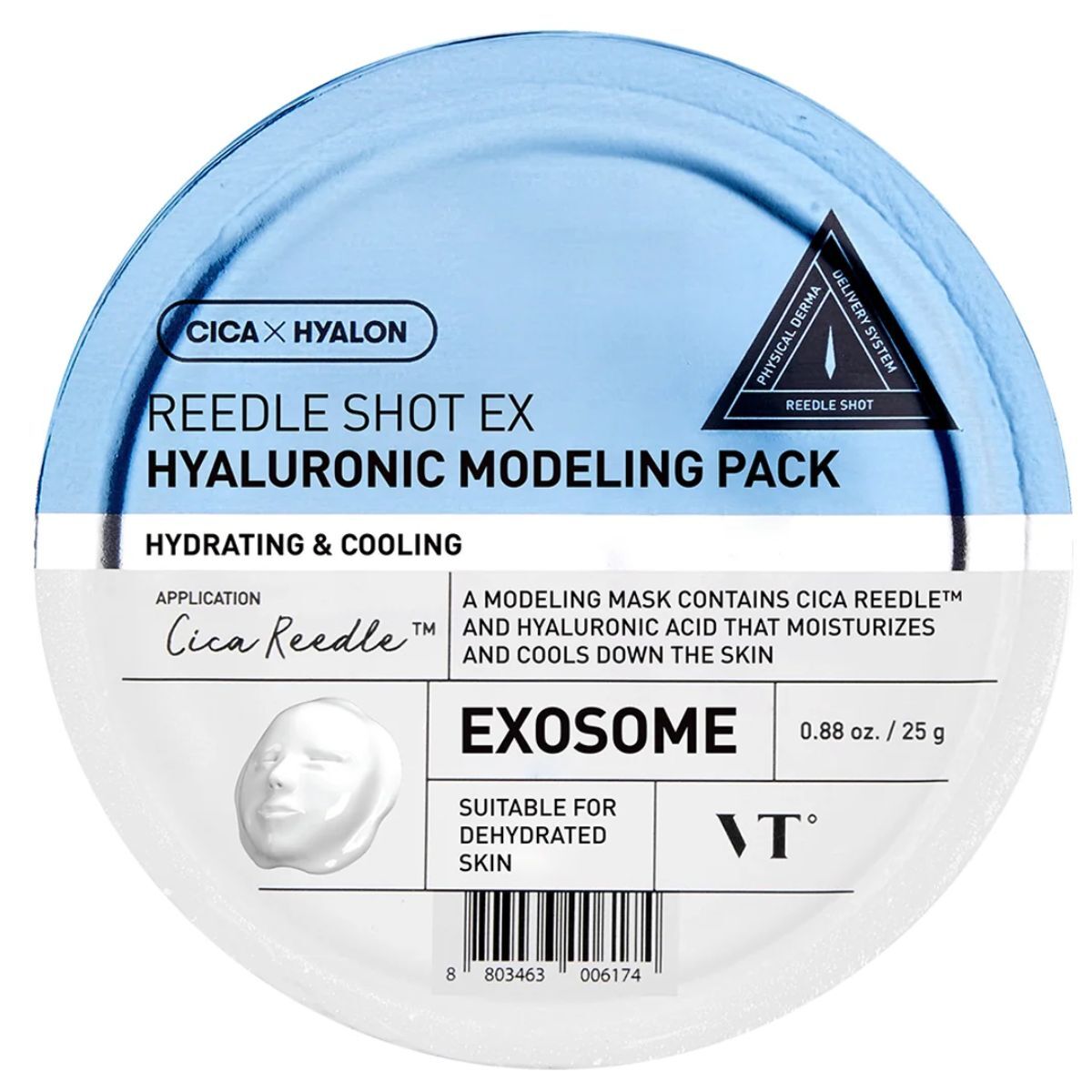 VT COSMETICS Reedle Shot Ex Hyaluronic Modeling Pack 25 g Maschera