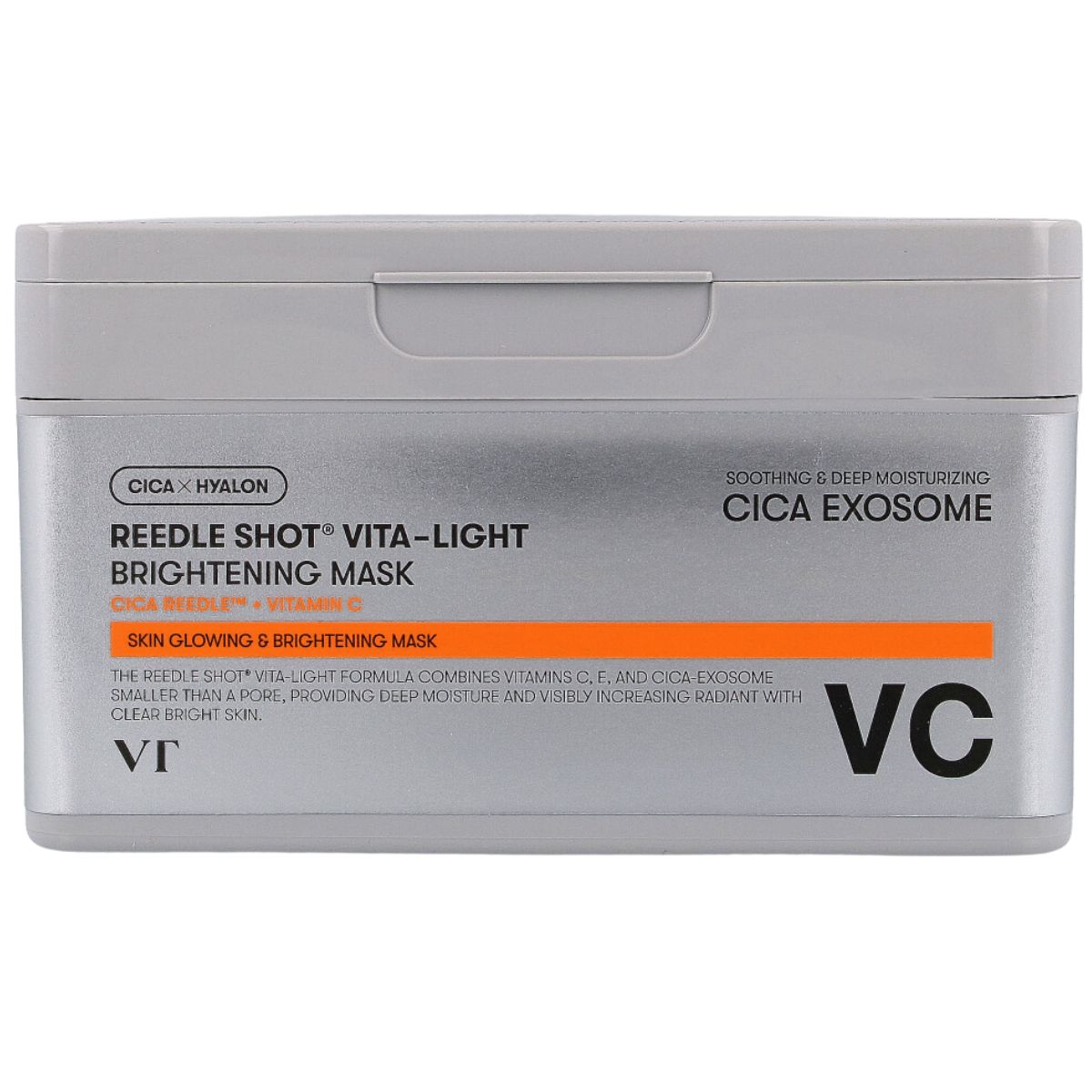 VT Cosmetics Reedle Shot Vita-Light Brightening Mask Maschera Illuminante 30 unitá 1 g viso