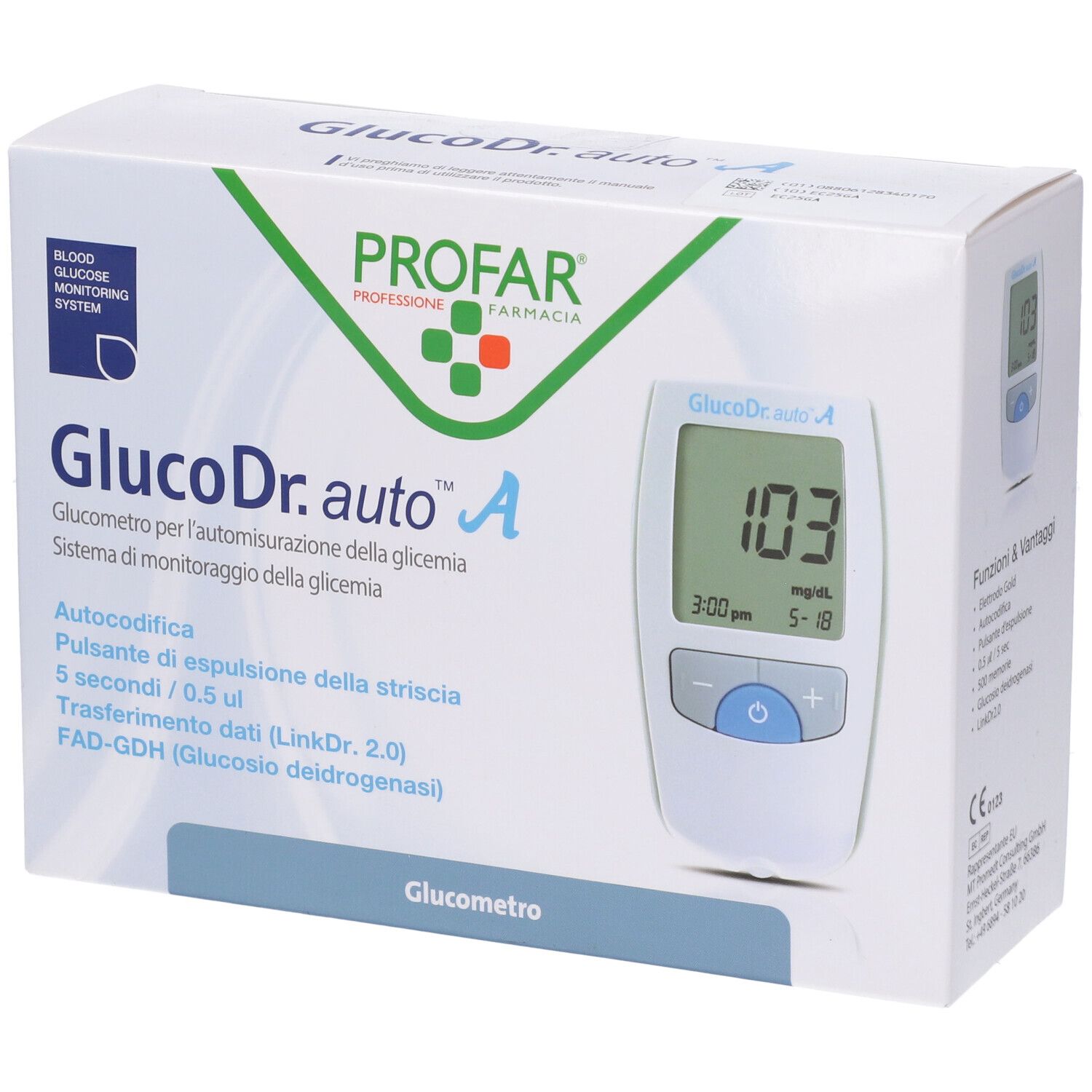 Profar GlucoDr. Auto A Glucometro 1 pz Altro — confronto prezzi