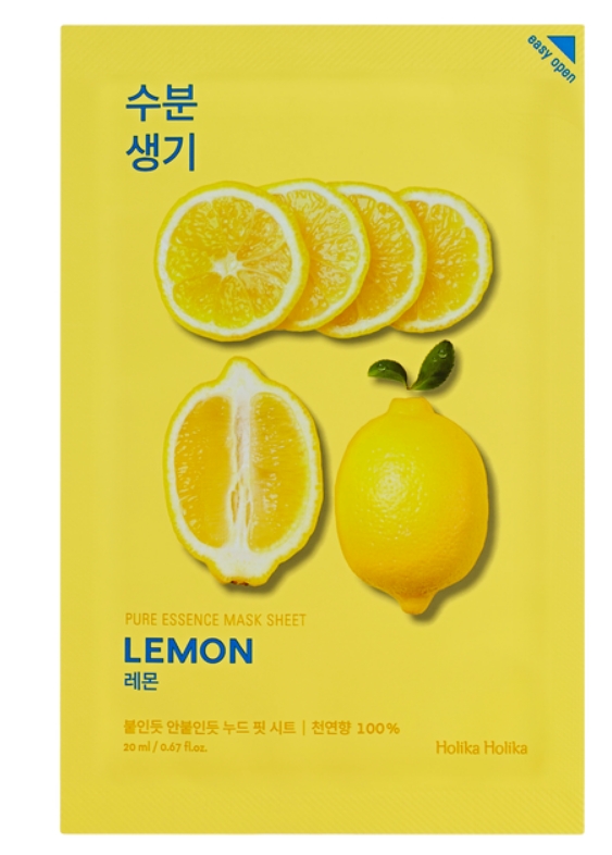 Holika Holika Pure Essence Mask Sheet Lemon Maschera Illuminante 20 ml