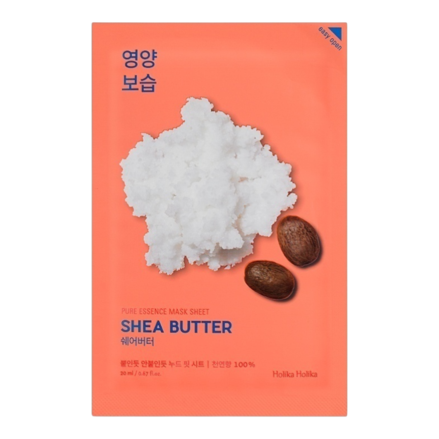 Holika Holika Pure Essence Mask Sheet Shea Butter Antirughe Rivitalizzante 20 ml