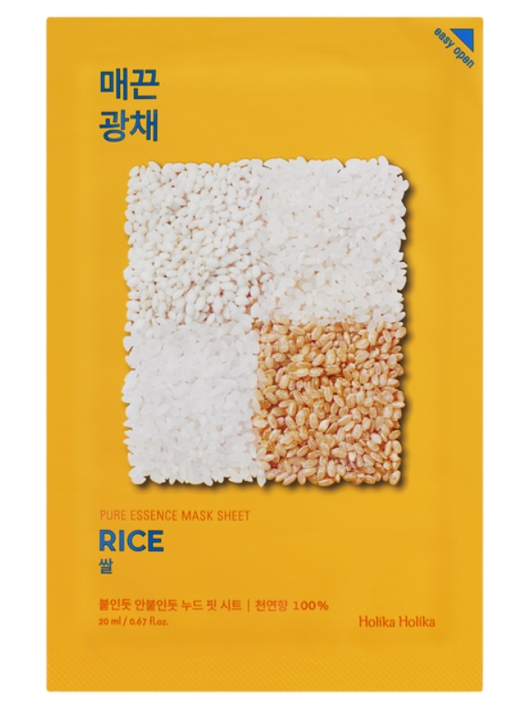 Holika Holika Pure Essence Mask Sheet Rice Pulizia Pori 20 ml
