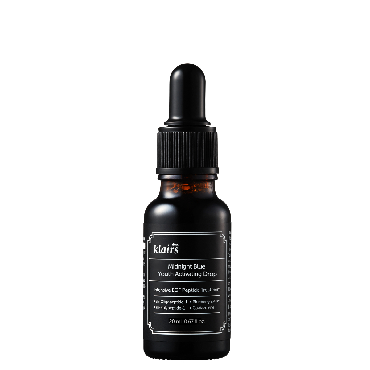 Dear Klairs Midnight Blue Youth Activating Drop – Siero viso antietà con peptidi 20 ml