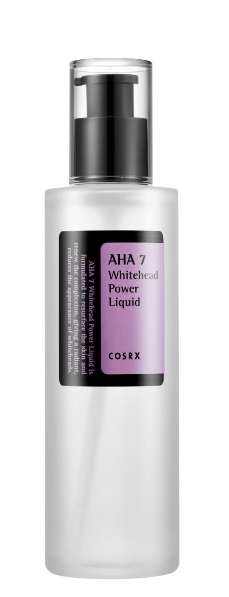 COSRX AHA 7 Whitehead Power Liquid – Peeling delicato contro i punti bianchi e pori ostruiti 100 ml Lozione