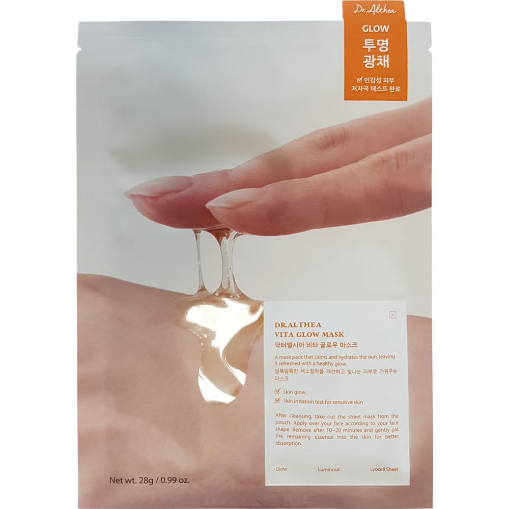 Maschera in tessuto illuminante Dr. Althea Vita Glow 28 g viso