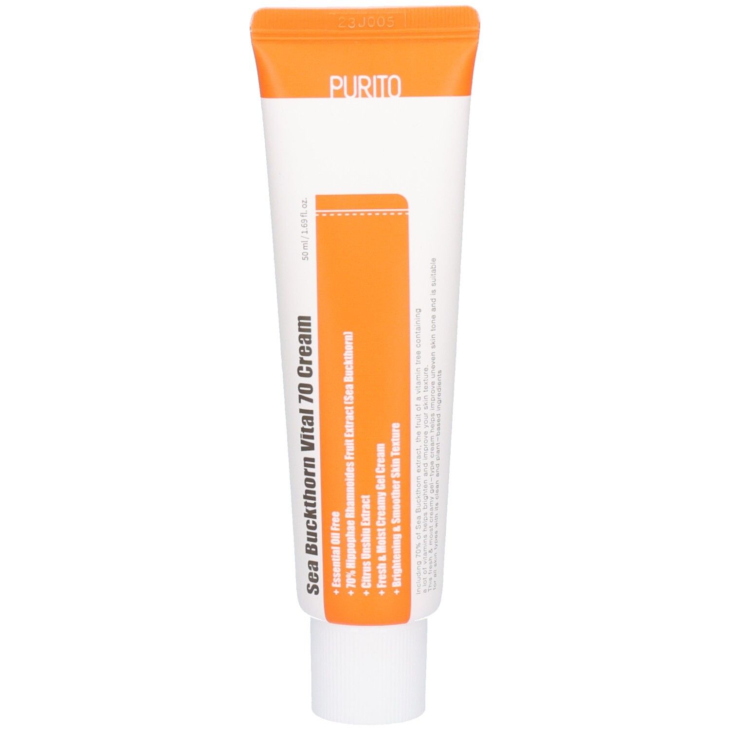 PURITO Sea Buckthorn Vital 70 Cream – crema viso schiarente e rivitalizzante 50 ml Crema