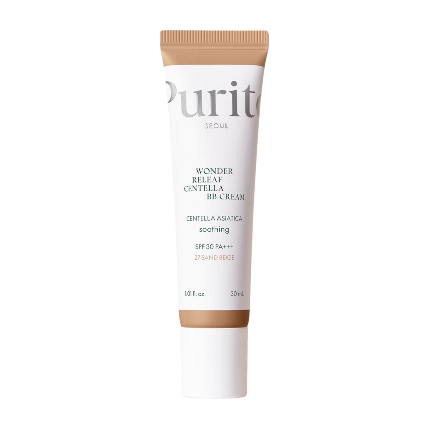 PURITO Wonder Releaf Centella BB Cream 27 Sand Beige – lenitiva e protettiva 0,03 l Crema