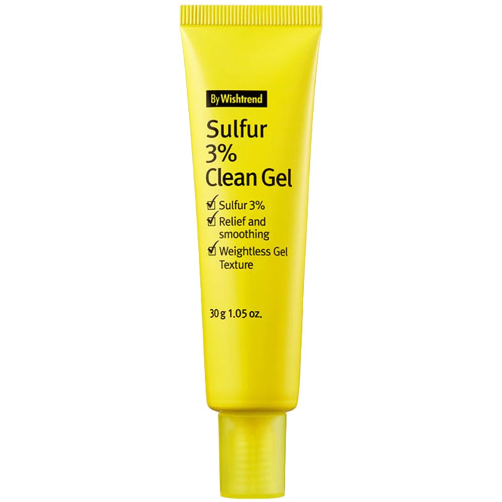 By Wishtrend Sulfur Clean Gel – viso anti-imperfezioni con zolfo 3% per pelle grassa 30 GR