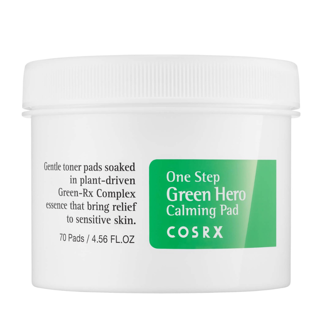 COSRX One Step Green Hero Calming Pad – tamponi tonificanti lenitivi al tè verde e centella 70 pz Pads