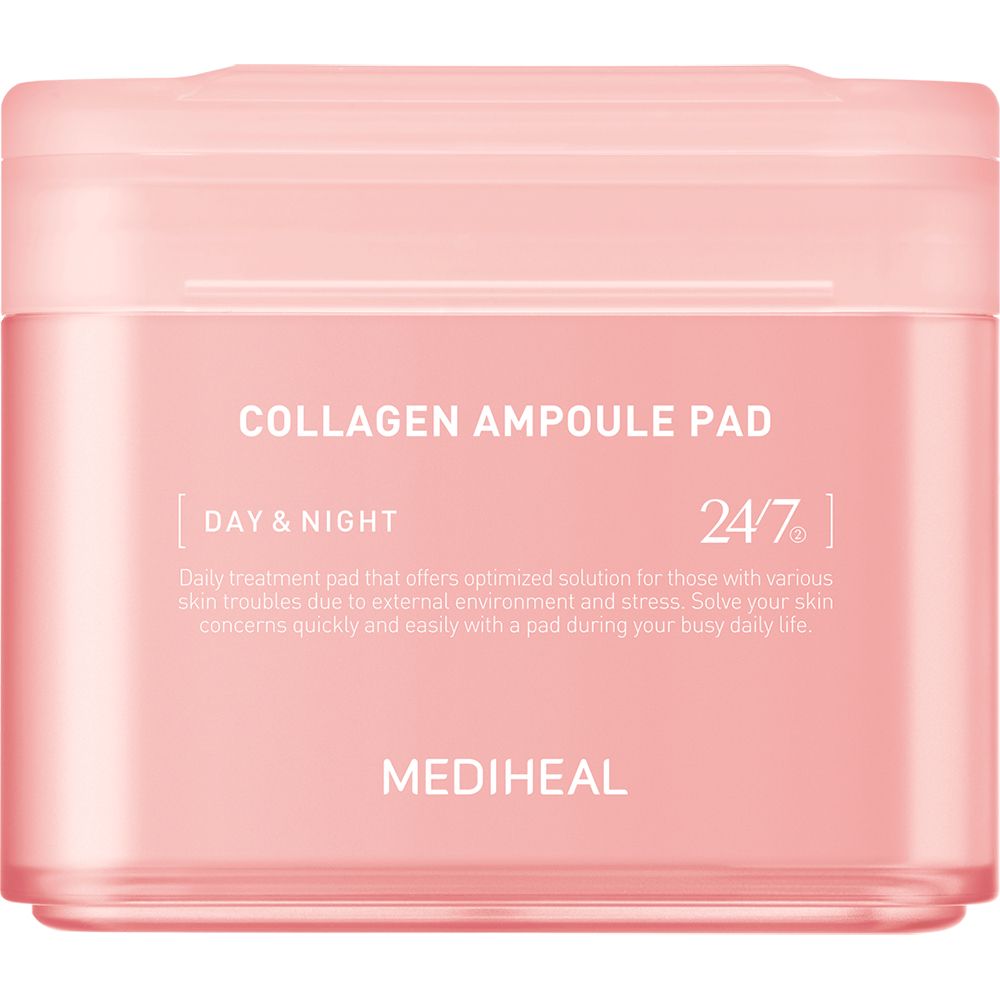 MEDIHEAL Collagen Ampoule Pad – Pads rassodanti con siero al collagene e peptidi 100 pz Box