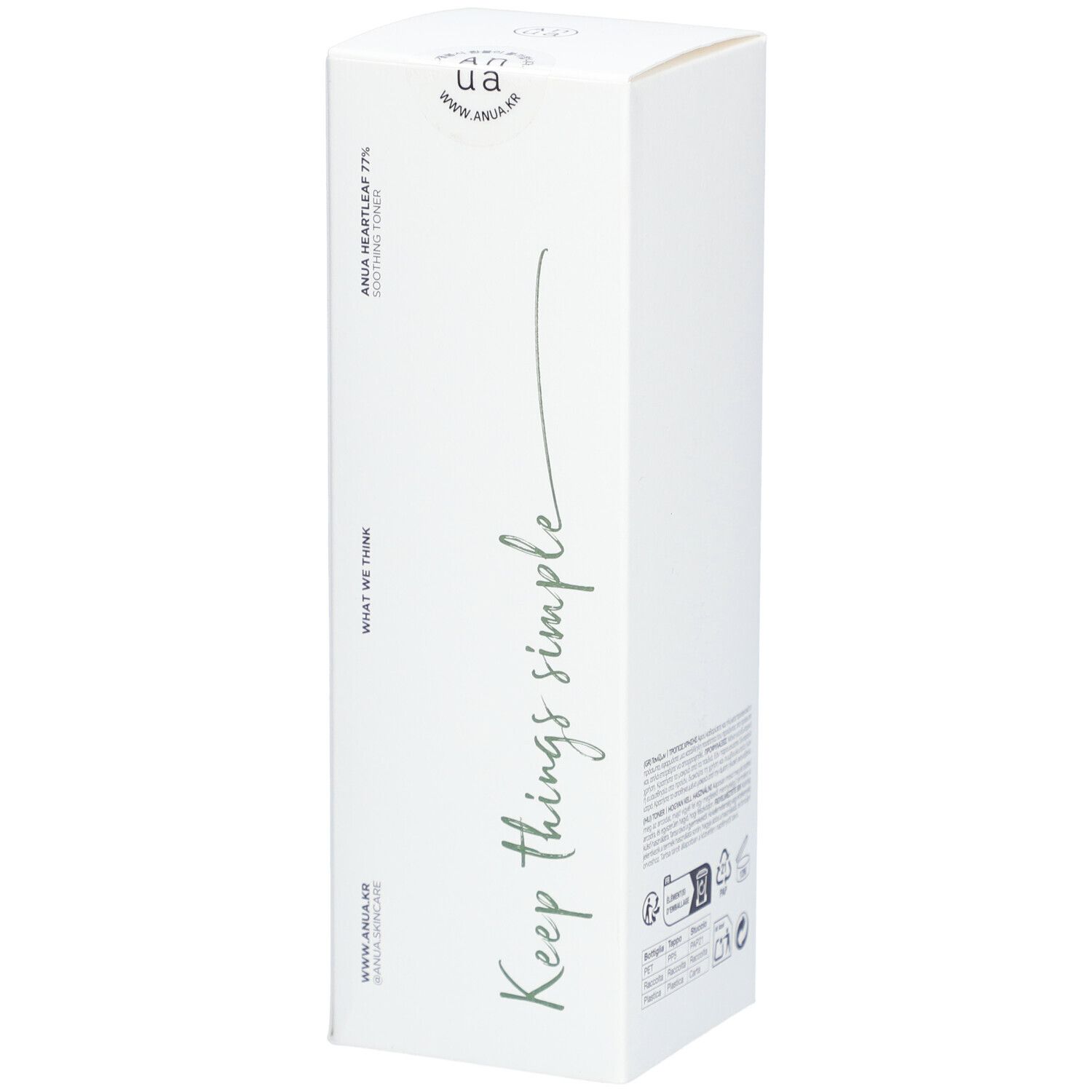 Anua 77% Soothing Toner Tonico Viso Lenitivo 250ml