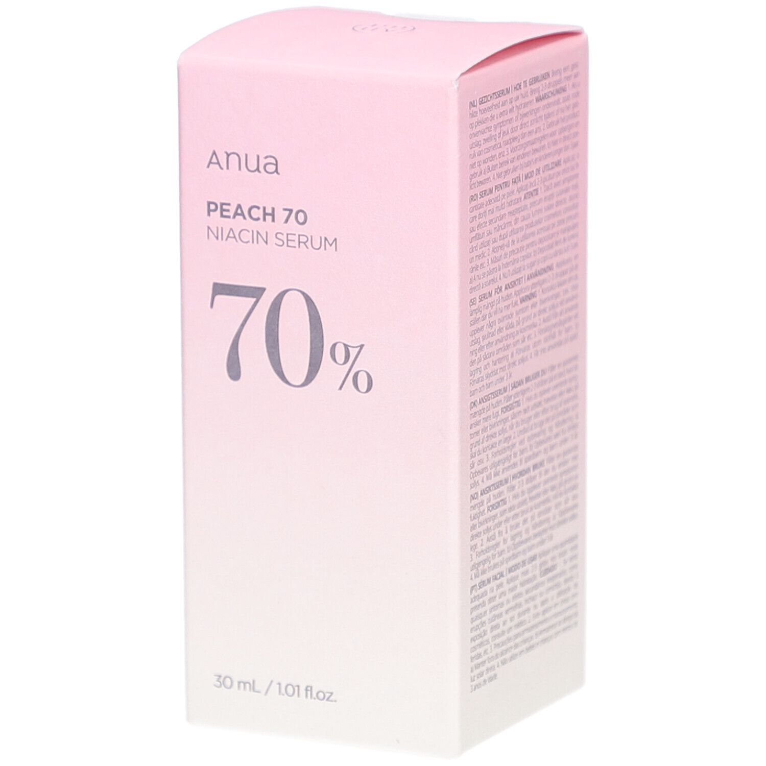 ANUA Peach 70% Niacin Serum siero viso illuminante con pesca e niacinamide 30 ml Fiale