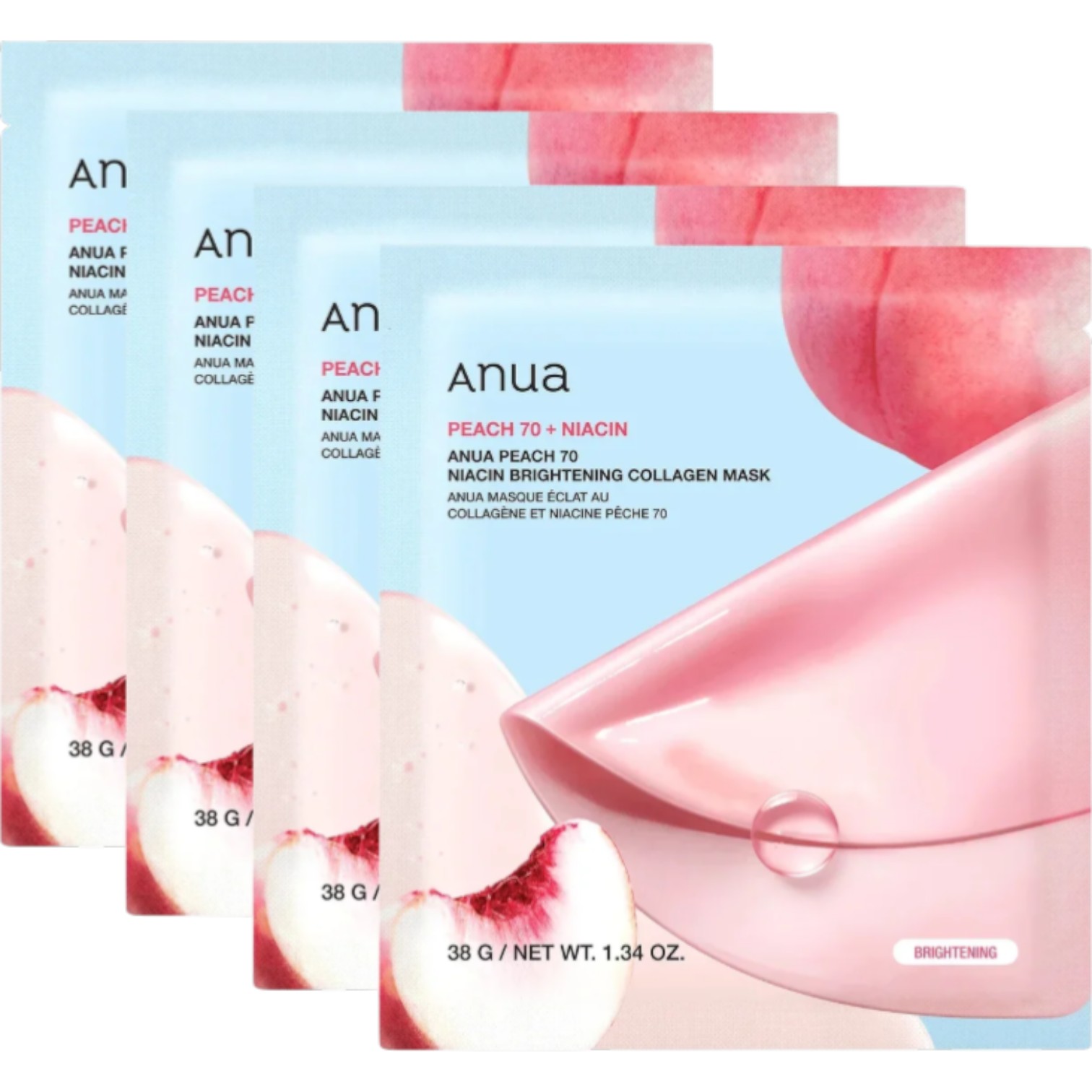 Anua Peach 70 Niacin Brightening Collagen Mask 100 g Maschera