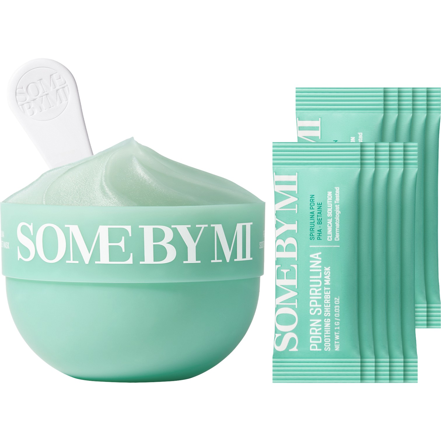 SOME BY MI Spirulina PDRN Soothing Sherbet Mask 10 pz Maschera viso