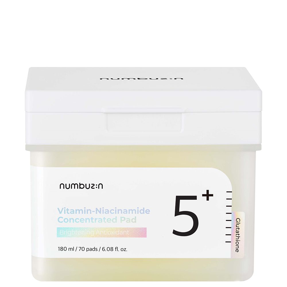 NUMBUZIN No.5 Vitamin-Niacinamide Toner Pads – schiarente e idratante 0,18 l Box