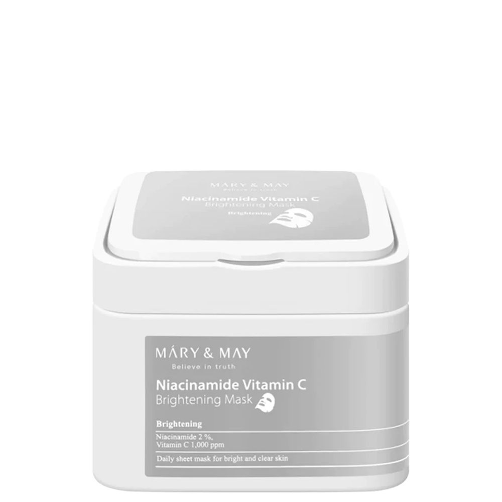 MARY & MAY - Maschera schiarente alla niacinamide e vitamina C 30 St