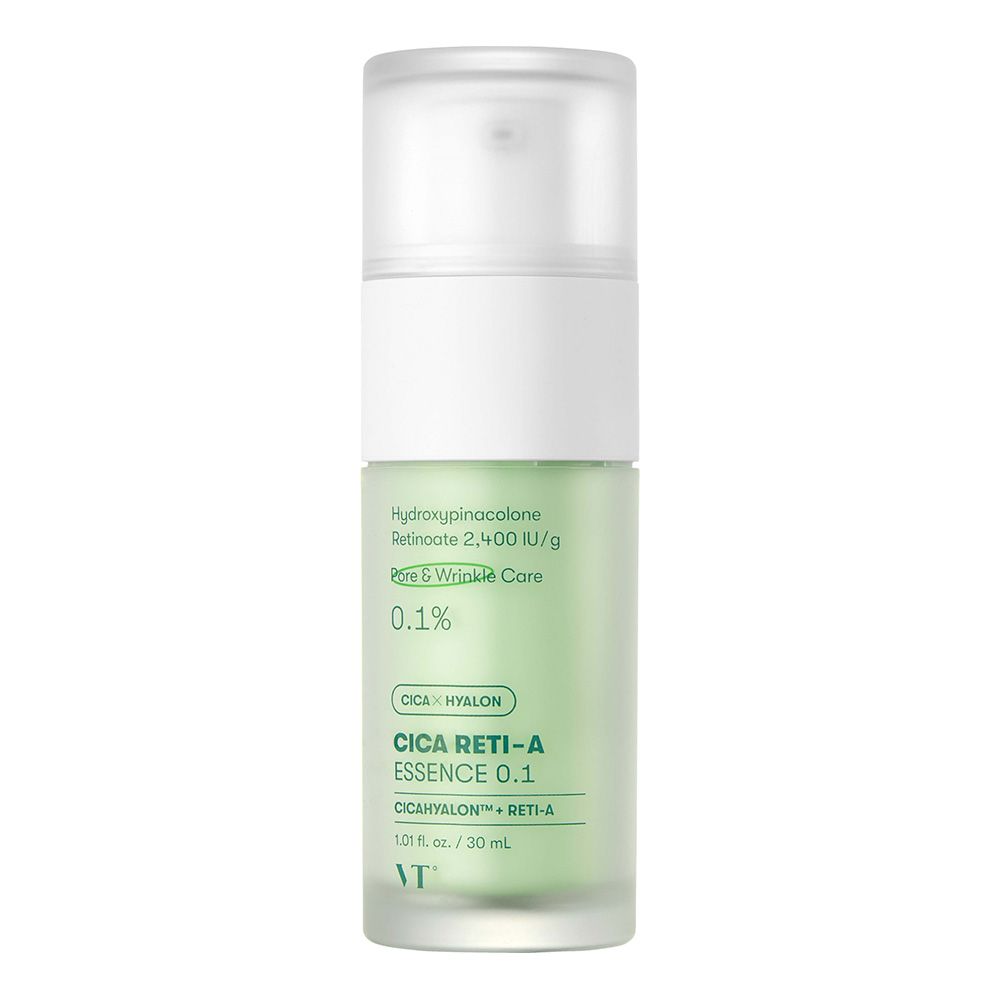 VT COSMETICS Cica Reti-A Essence 0.1 – Siero viso antietà con retinolo allo 0,1% e cica 0,03 l Crema giorno