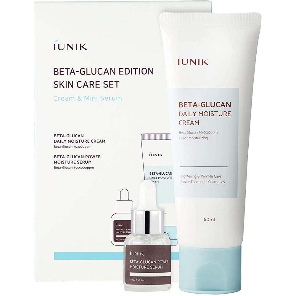 iUNIK Beta-Glucan Edition Set di cura Crema & Siero 0,075 l