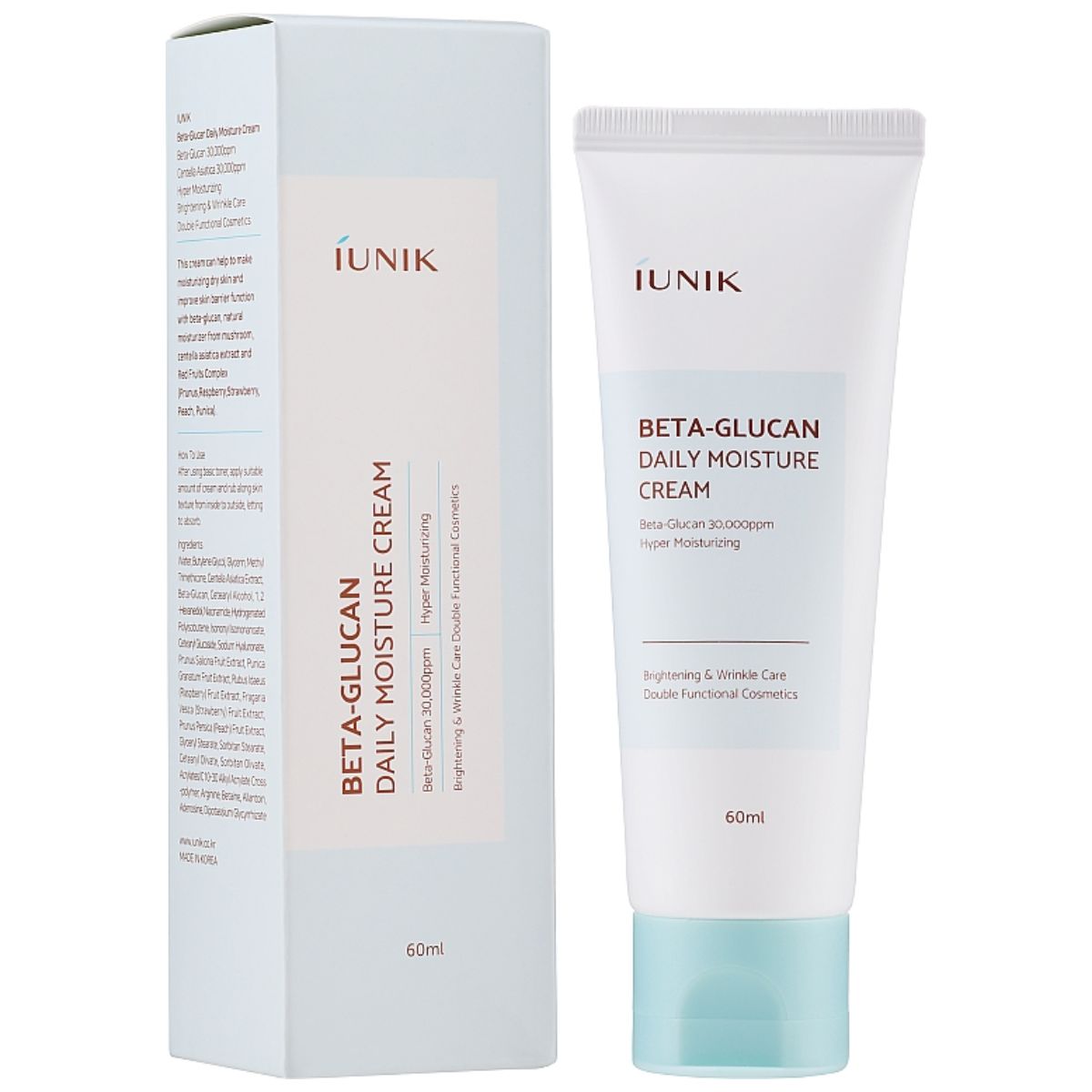 IUNIK Beta Glucan Daily Moisture Cream 60 ml Crema giorno