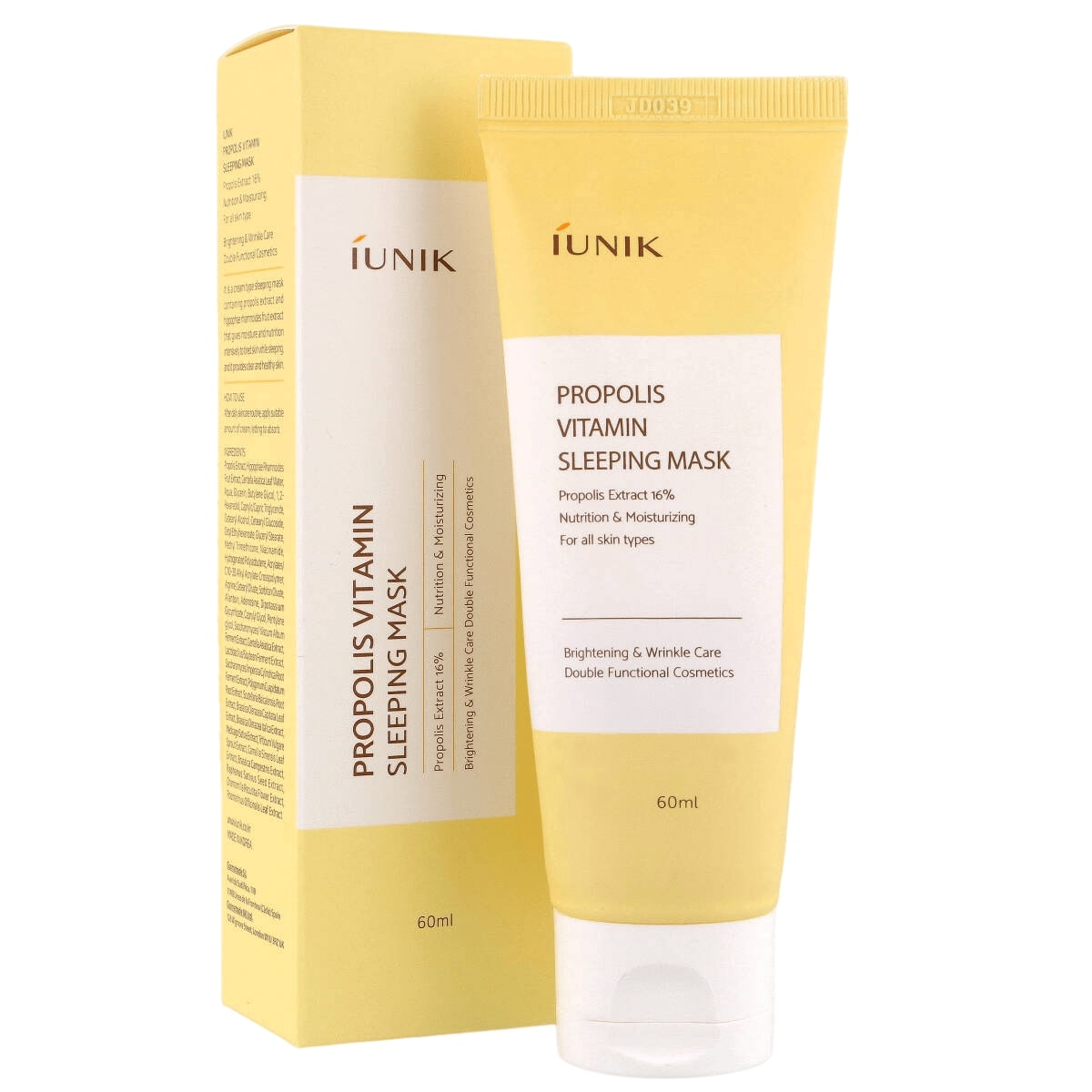 IUNIK Propolis Vitamin Sleeping Mask 60 ml Crema notte