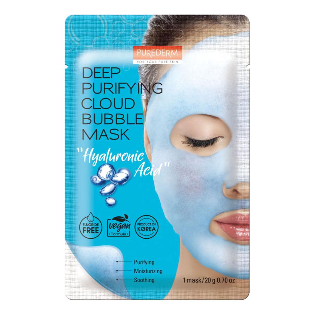 PUREDERM Deep Purifying Mask Acido Ialuronico, 1 pezzo
