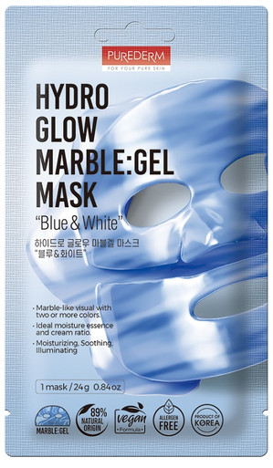 Purederm - Maschera Viso Glow Marble Effetto Marmo Idratante E Luminosa In Hydrogel Confezione 1 Pezzo — confronto prezzi
