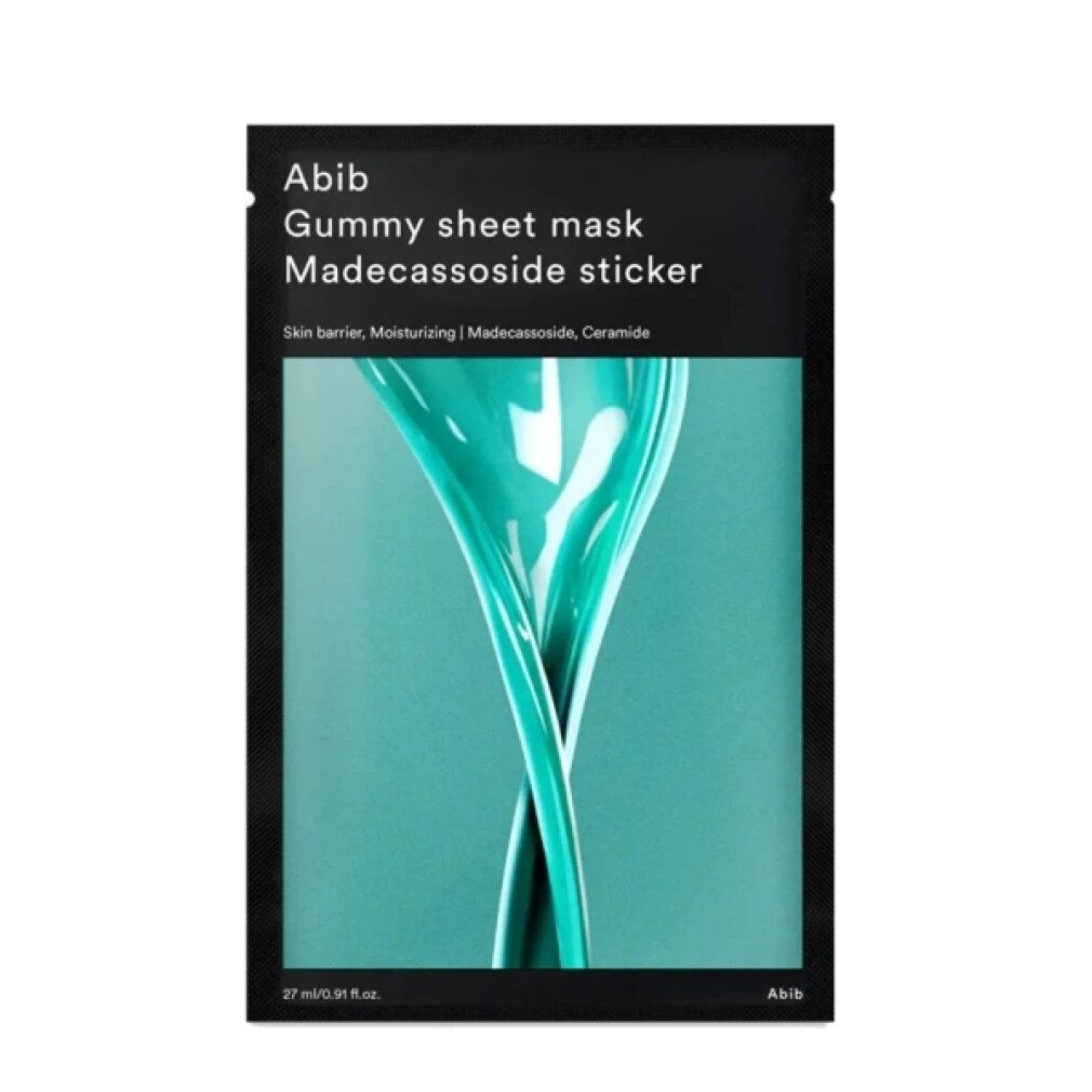 ABIB Gummy Sheet Mask Madecassoside Sticker – Maschera viso idratante 1 pz