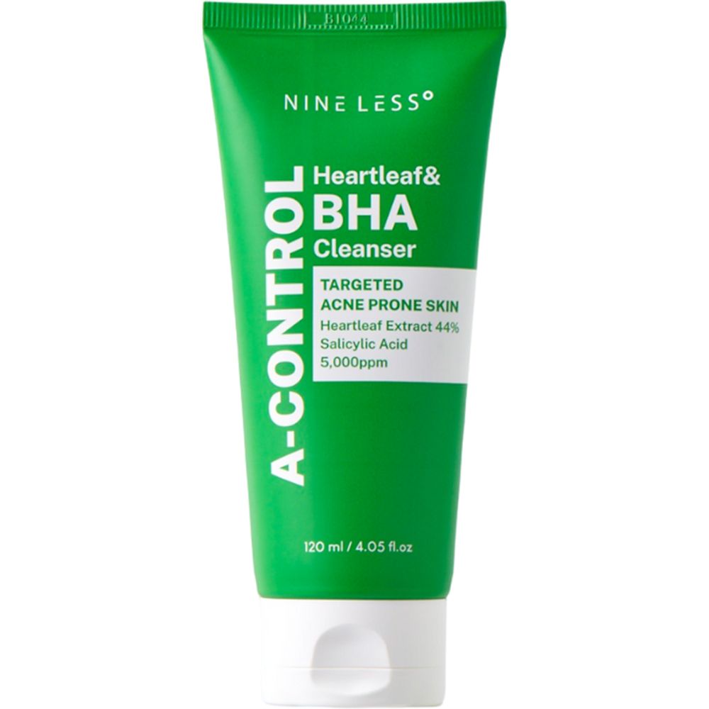 NINE LESS A-Control Heartleaf & BHA Schiuma detergente – purificante e profonda 120 ml Detergente