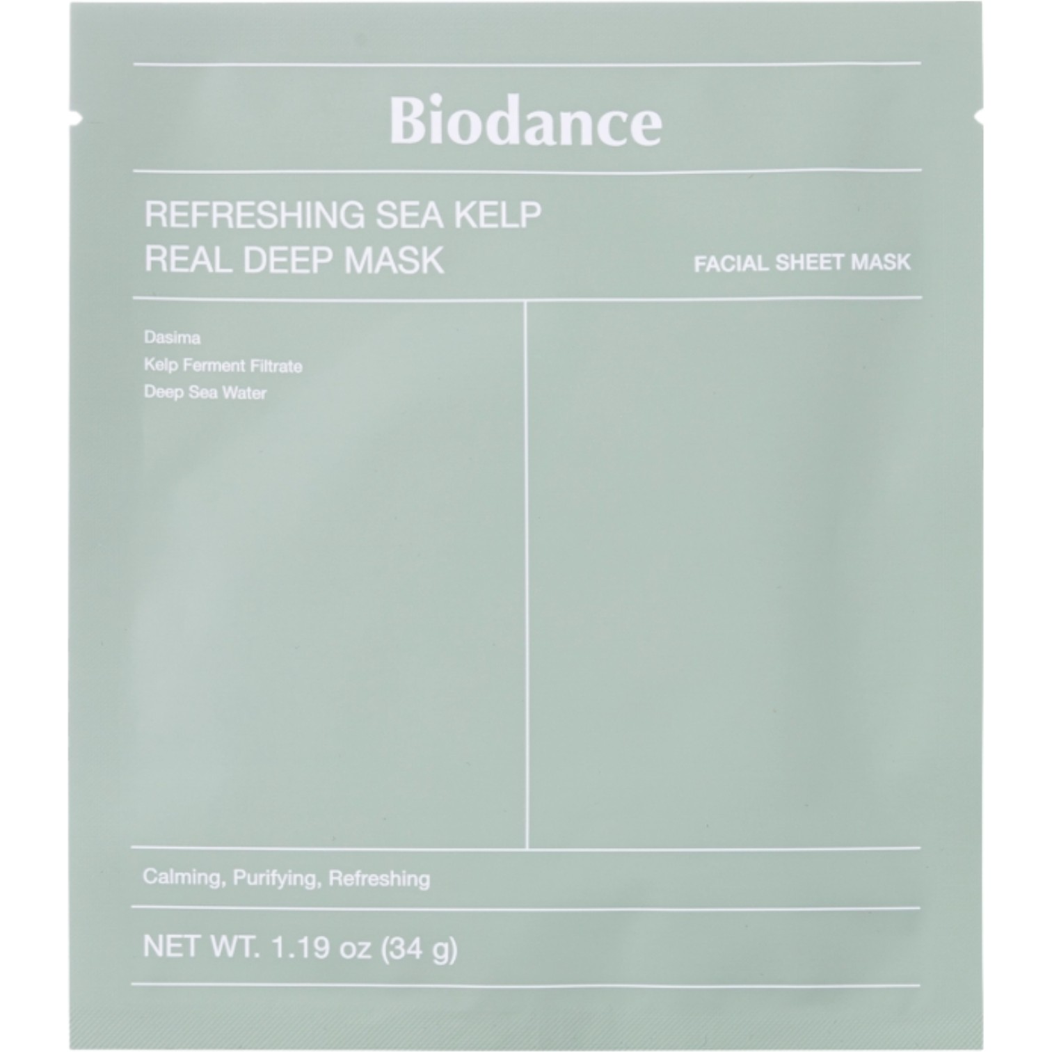 Refreshing Sea Kelp Real Deep Mask 34 g Maschera