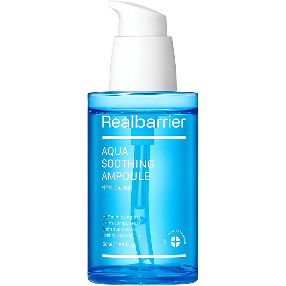 REAL BARRIER Aqua Soothing Ampoule – siero idratante intensamente lenitivo 50 ml Siero