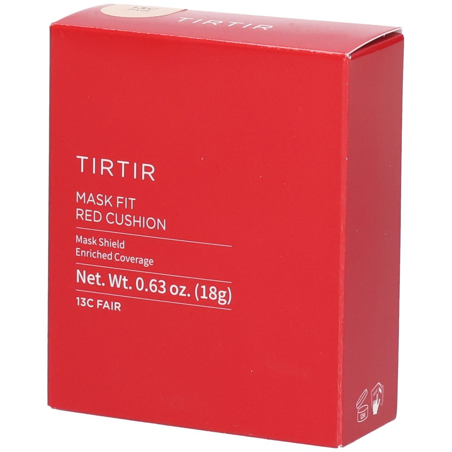 Tirtir Mask Fit Red Cushion – fondotinta a lunga durata in spugnetta, 18 g Make up