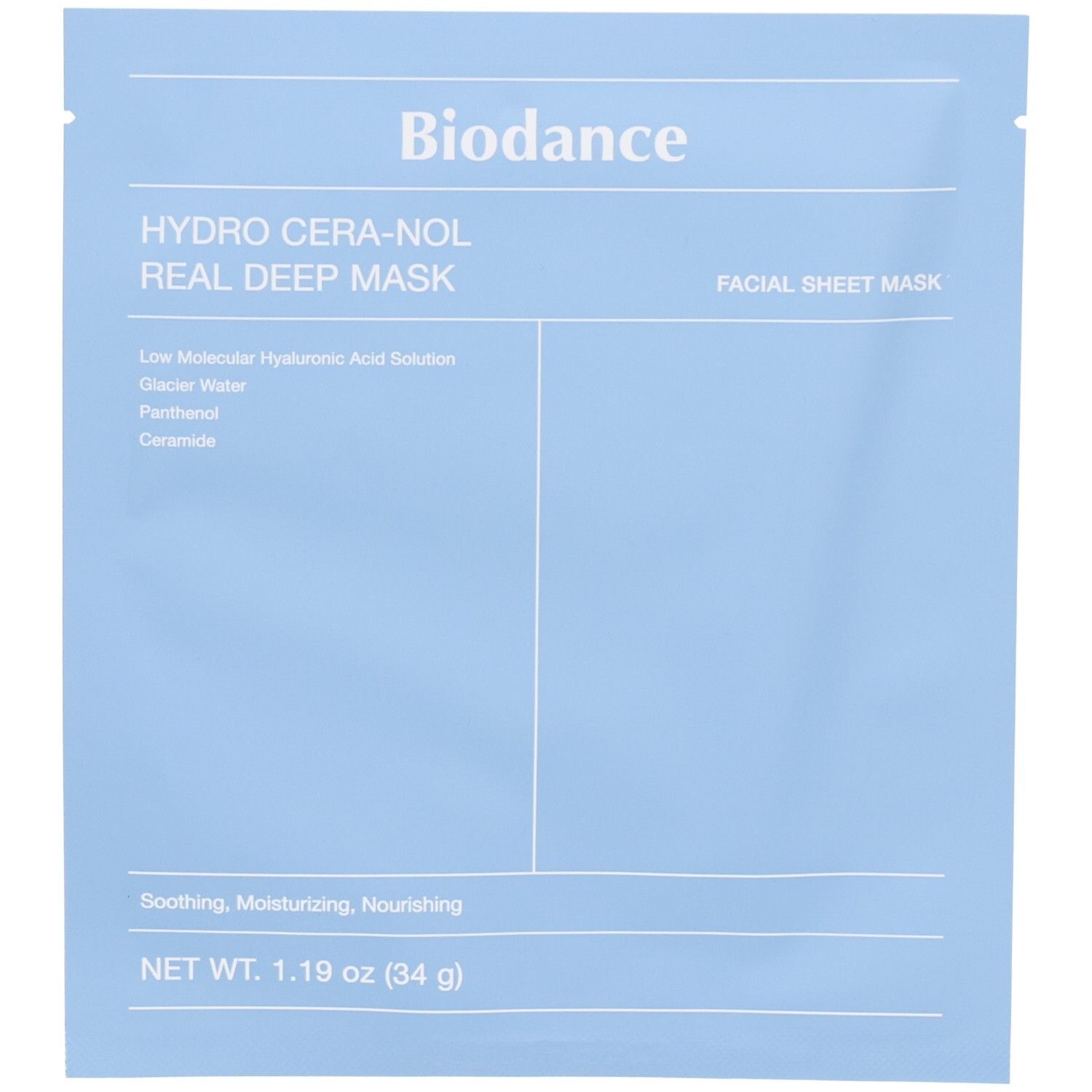 Biodance Hydro Cera Nol Real Deep Mask 1 pz Maschera viso