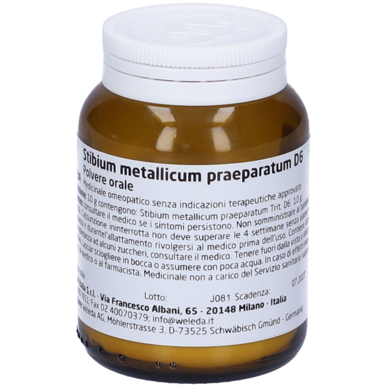 Stibium Metallicum Praeparatum D6 50 G g Polvere — confronto prezzi