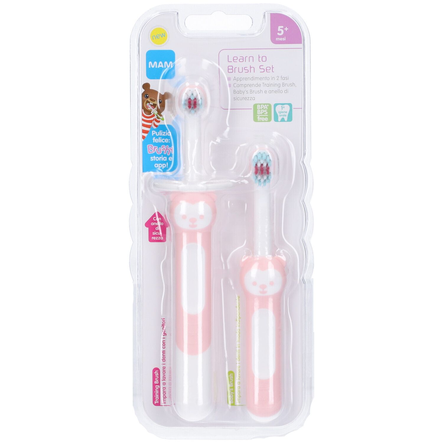 Mam Learn To Brush 5+ Femmina Spazzolino 1 St