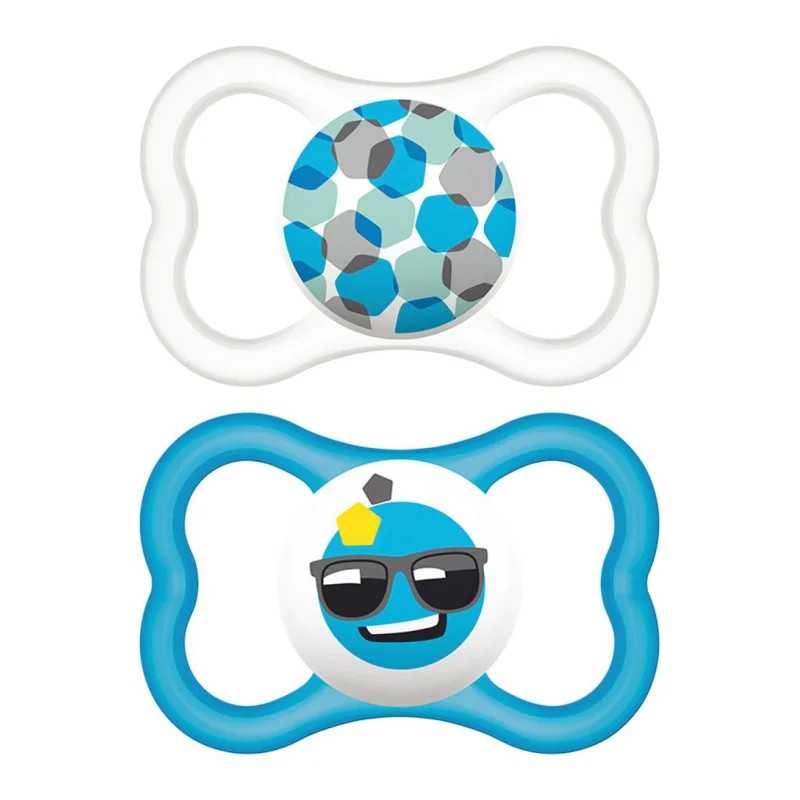 Mam Air Succhietto 6 Mesi+ Caucciù 2 Pezzi Maschio