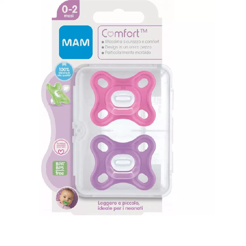 Mam Comfort 0-2m Succhietti In Silicone Femmina 2 Pezzi — confronto prezzi