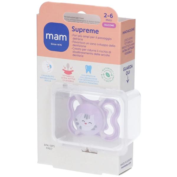 Mam Succhietto Supreme Silicone 2-6 Mesi 1 Pezzo