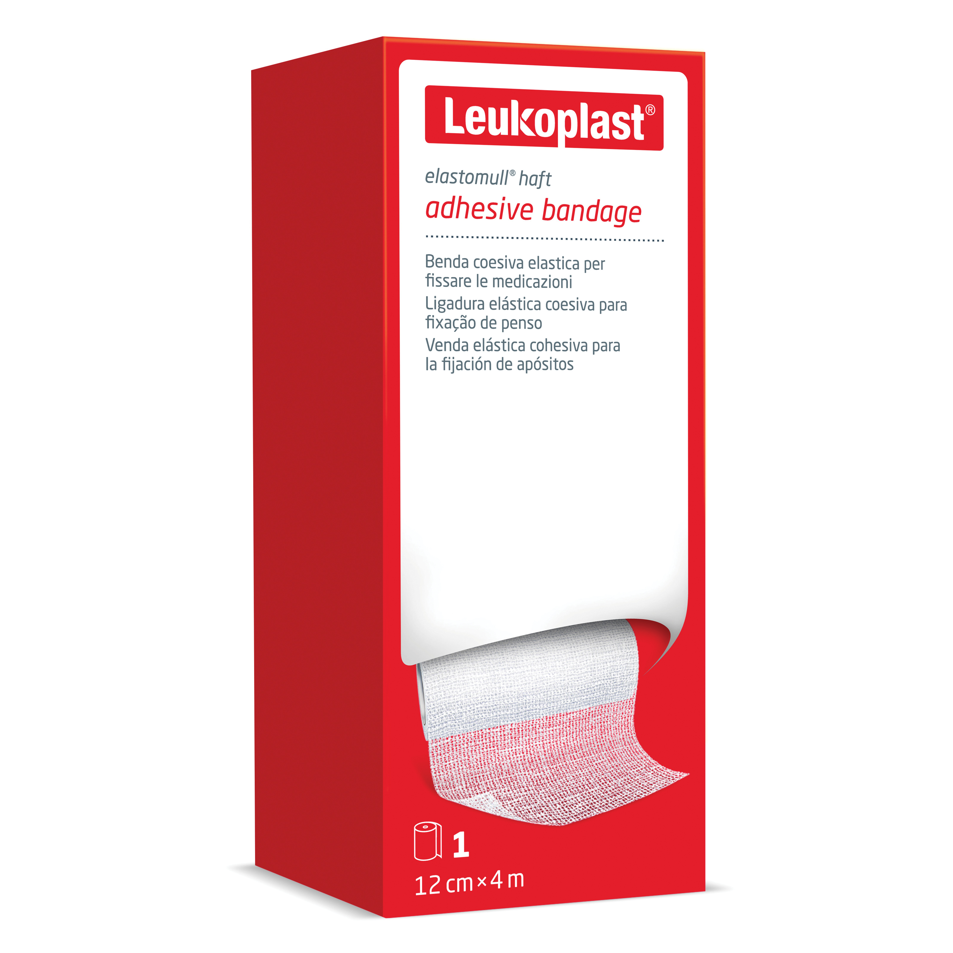 Benda elastica autoadesiva elastomull haft compressione forte 12x400 cm
